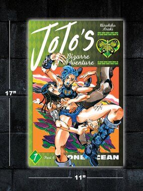 Jojo's Bizarre Adventure Stone Ocean Vol 7 manga poster - 11x17 wall art print
